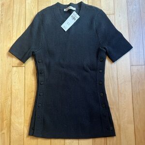 Abercrombie & Fitch Charcoal Ribbed Sweater